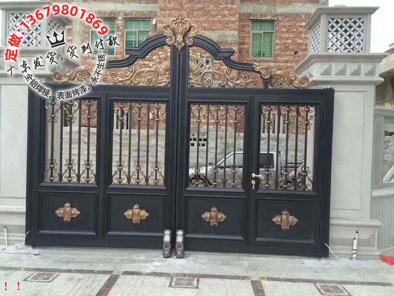 门业图片-防盗门农村大门设计效果图4006图片